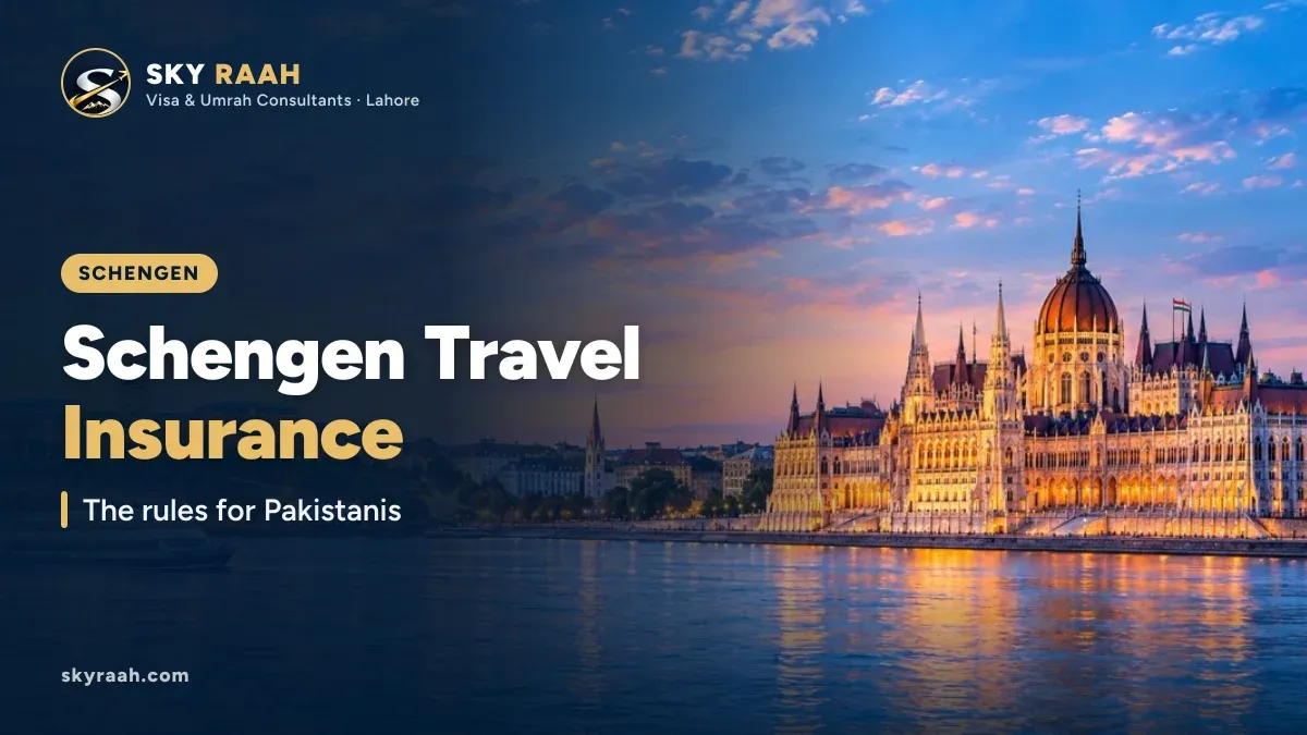 Schengen Travel Insurance: The rules for Pakistanis, over a photo of a European city